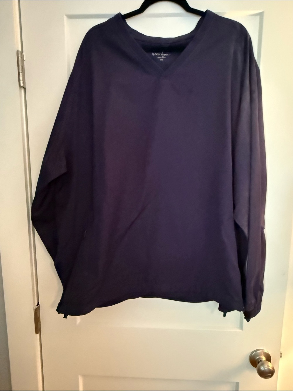 Walter Hagen Men’s XXL Navy Blue Golf Windshirt V-Neck Pullover Long Sleeve